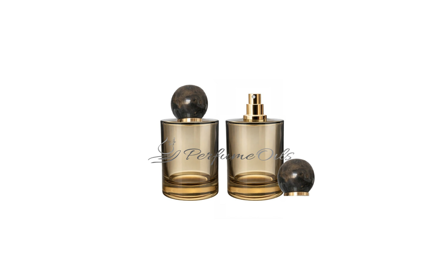 Amber Ridge Bottle - 50ml (Easy Crimp)