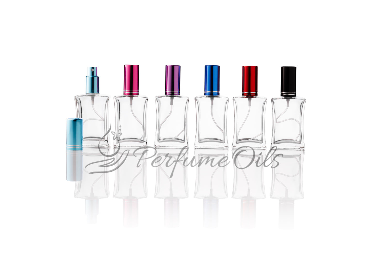 Curved Bottle - 35ml Clear (Screw)