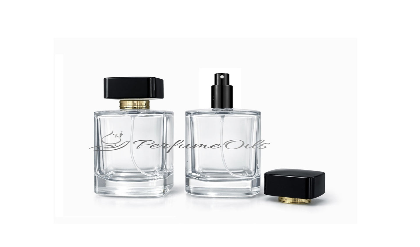 Noir Gold Square Bottle - 100ml (Easy Crimp)