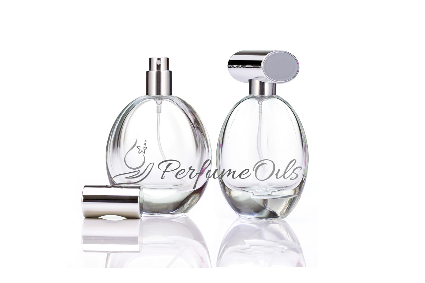 Oval Bottle -55ml Clear (Screw)