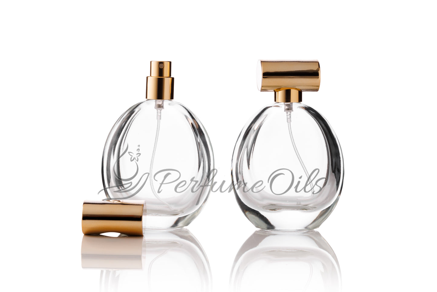 Oval Bottle -55ml Clear (Screw)