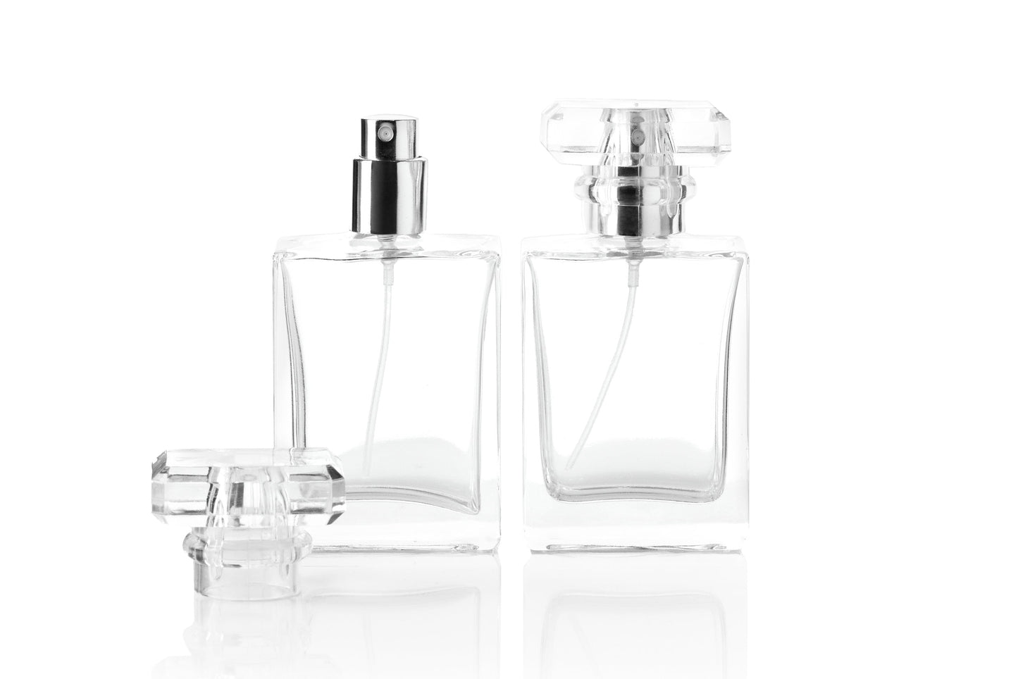 T-shaped Clear Bottle- 50ml (screw)