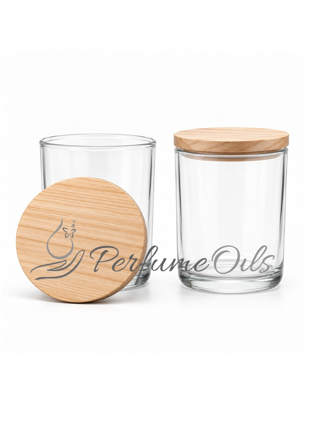 Candle Jars - 295ml (Wooden Lid)
