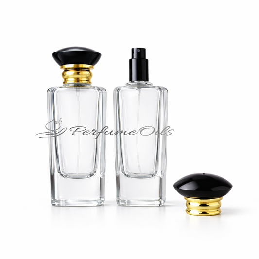 Noir Gold Dome Bottle - 100ml (Easy Crimp)