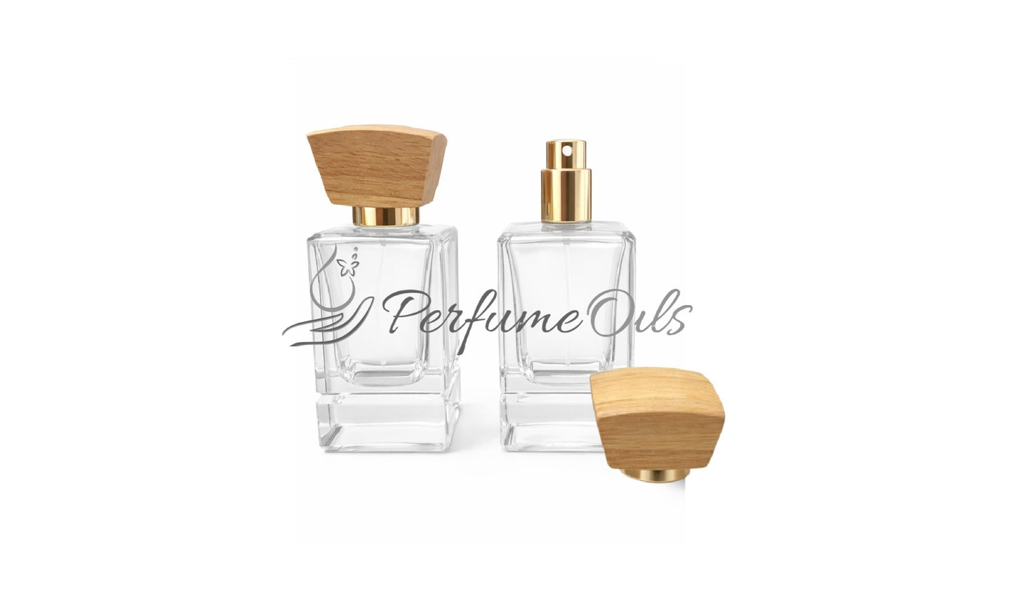 Legacy Bottle Clear with Wooden Cap - 50ml (Screw)